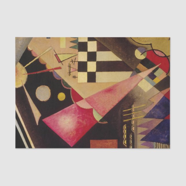 Papel De Seda Rosa Sharp de Wassily Kandinsky (Frente )