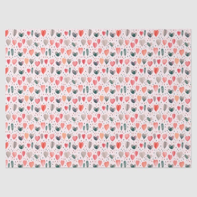 Papel De Seda Rosa Tiny Hearts 2 (Frente )