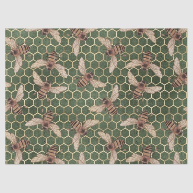 Papel De Seda Rosa vermelha 55 da Série Bee (Frente )