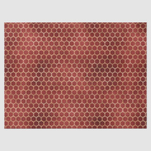 Papel De Seda Rosa vermelha Bee Series Design 2 Tecido
