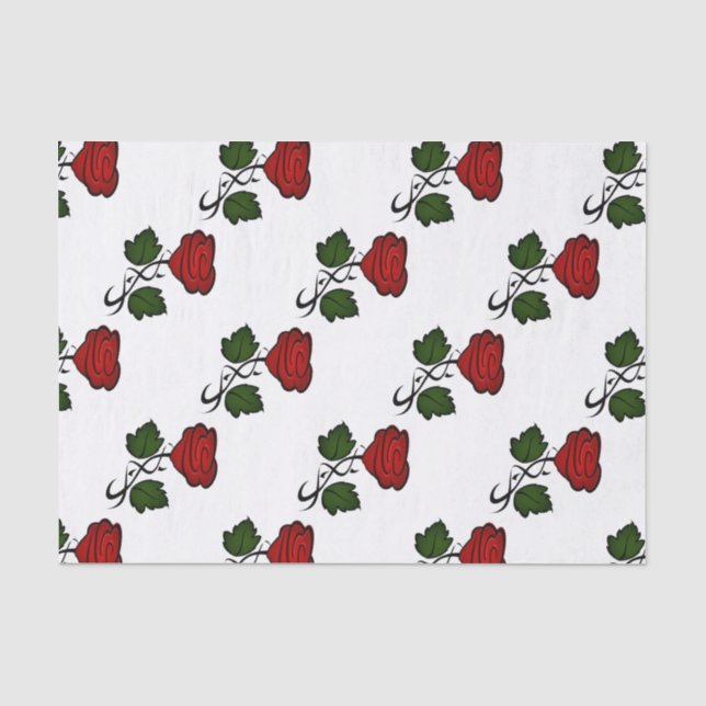 Papel De Seda Rosa vermelha Kiss kash002 (Frente )