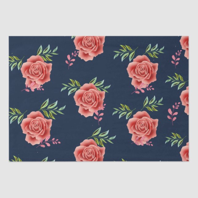 Papel De Seda Rosa Wedding (Frente )