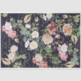 Papel De Seda Rosas cor-de-rosa com desentupimento vermelhos Mar