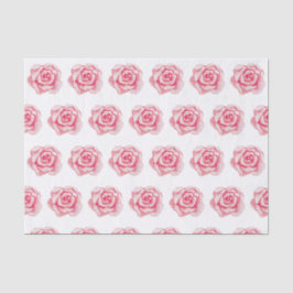 Papel De Seda Rosas de Aquarela Rosa