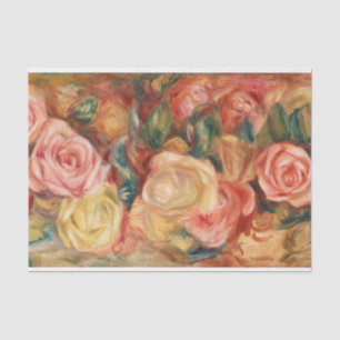 Papel De Seda Rosas de Auguste Renoir