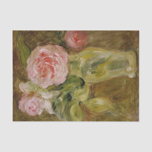 Papel de seda Rosas de Berthe Morisot (Frente )