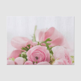 Papel De Seda Rosas de Casamento Rosa