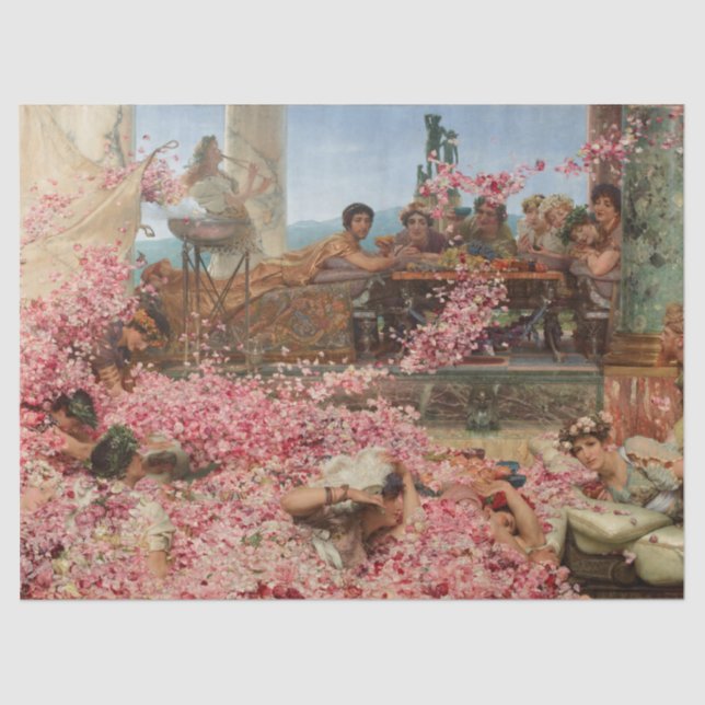 Papel De Seda Rosas de Heliogabalus Sir Lawrence Alma-Tadema (Frente )