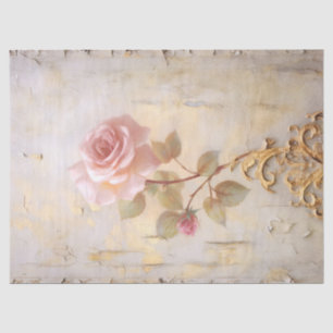 Papel De Seda Rosas de ouro de escamas aquáticas