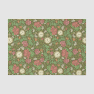 Papel De Seda Rosas de vigia Vintage Steampunk Pocket