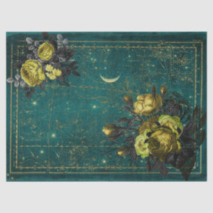 Papel De Seda Rosas e estrelas