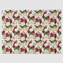 Papel De Seda Rosas e Libélulas (Design 10)