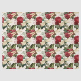 Papel De Seda Rosas e Libélulas (Design 11)