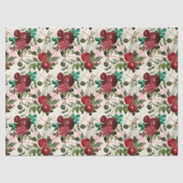 Papel De Seda Rosas e Libélulas (Design 14)