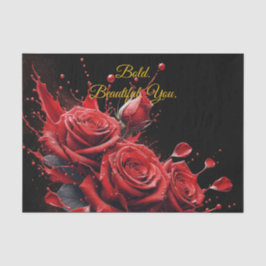 Papel De Seda Rosas em Bloom - Aniversário Elegante