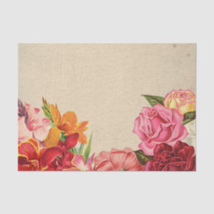 Papel De Seda Rosas Florais do Dia dos Namorados & Outras Flores
