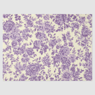 Papel De Seda Rosas Lavanda