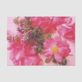 Papel De Seda Rosas no LIVRO DE ARMAZENAMENTO TISSUE