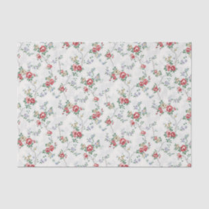 Papel De Seda Rosas Românticos Franceses Corais