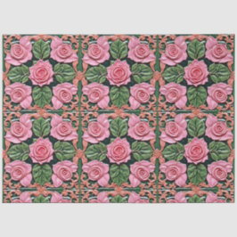 Papel De Seda Rosas Rosa Lindas Coleções Populares