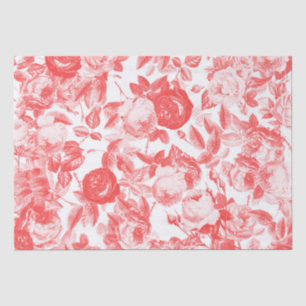 Papel De Seda Rosas rosa-rosa-chic em galinheiro elegantes