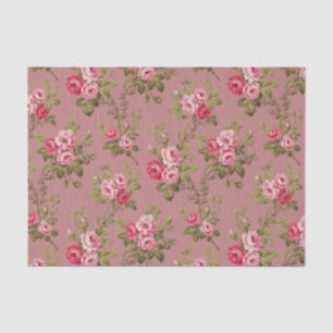 Papel De Seda Rosas Rosa-Vintage-Elegante-Fundo Rosa