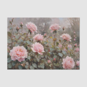 Papel De Seda Rosas Rosas Decoupagem Aquarela