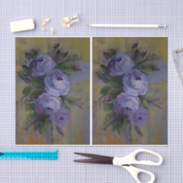 Papel De Seda Rosas Roxas DBL