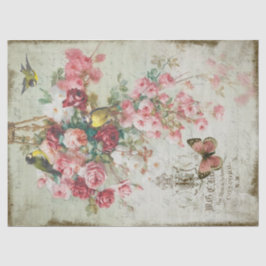 Papel De Seda Rosas Traînantes - Dissociação de Rosas e Pássaros