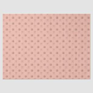 Papel De Seda Rosas Vintage em Tons de Pêssego Desbotado Toile D