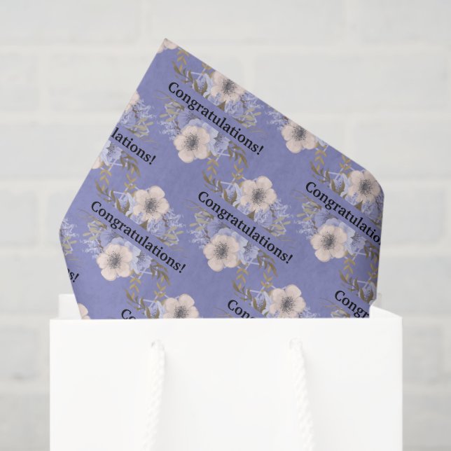 Papel De Seda Rosas Violet & Pastel personalizados (Sacola de presentes)