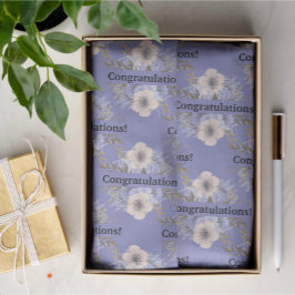 Papel De Seda Rosas Violeta e Pastel Personalizadas