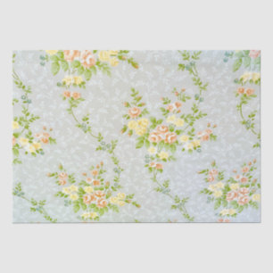 Papel De Seda Rosas vitorianos e papel-chave para videiras