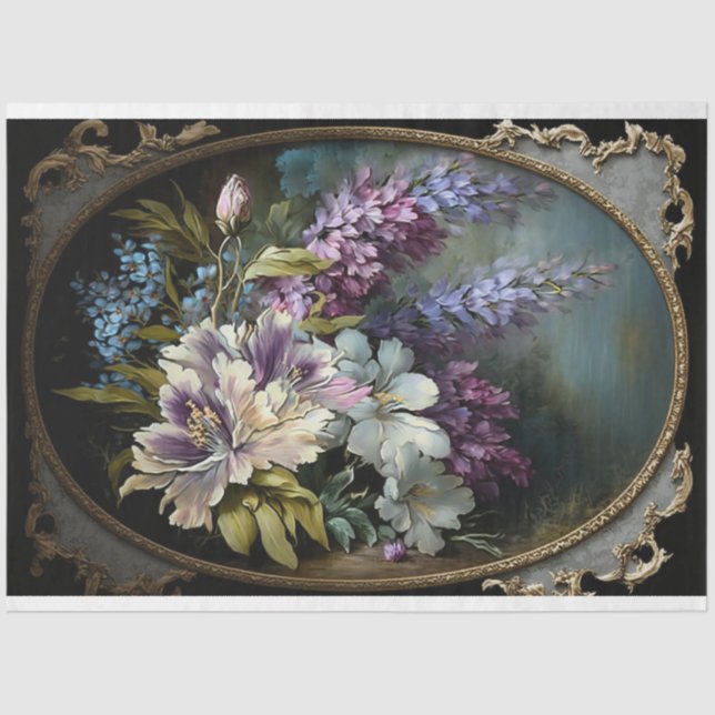 Papel De Seda Rose Bouquet Paper (Frente )