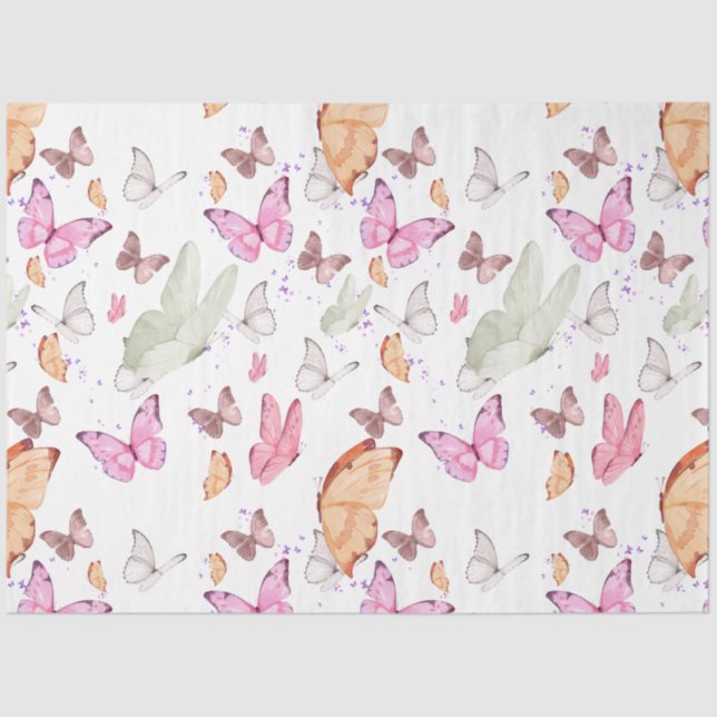 Papel De Seda rose gold butterfly (Frente )