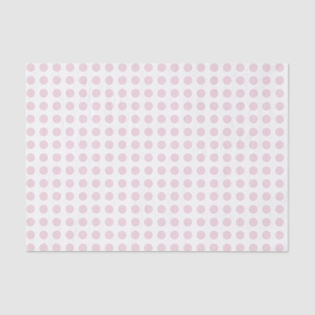 Papel De Seda Rose Pink Polka Dot Decoupage (Frente )