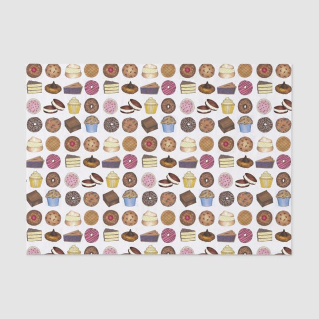 Papel De Seda Rosquinha de torta de bolachas de venda de assar B (Frente )