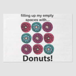 Papel De Seda Rosquinha Preenchendo Meus Espaços Vazios Com Rosq