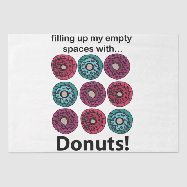 Papel De Seda Rosquinha Preenchendo Meus Espaços Vazios Com Rosq (Frente )