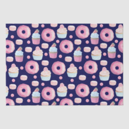 Papel De Seda Rosquinhas, cupcakes e macarões