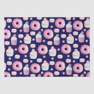 Papel De Seda Rosquinhas, cupcakes e macarões