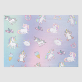 Papel De Seda Rosquinhas do Arco-Íris, pastel, de cor branca, do