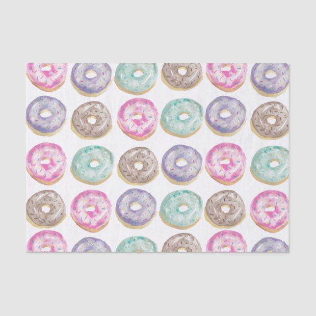 Papel De Seda Rosquinhas em aquarela (Frente )