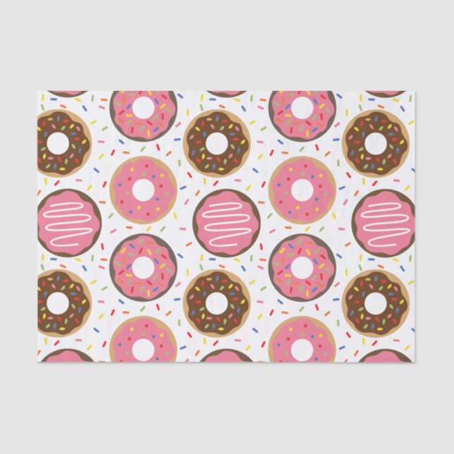 Papel De Seda Rosquinhas Pink Sprinkles (Frente )