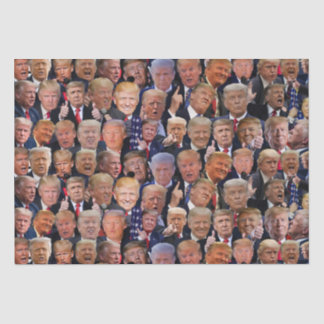 Papel De Seda Rostos Engraçados De Trump