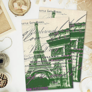 Papel De Seda roteiros franceses parisienses, arca de torre de e