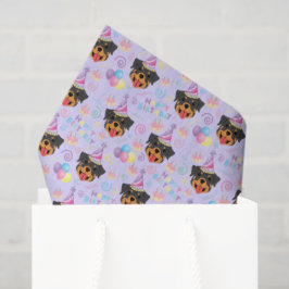 Papel De Seda Rottweiler Tissue Paper in Purple