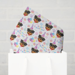 Papel De Seda Rottweiler Tissue Paper in White