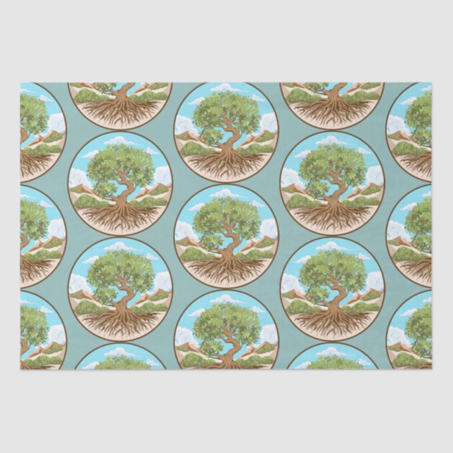 Papel De Seda Round Pouf (Frente )