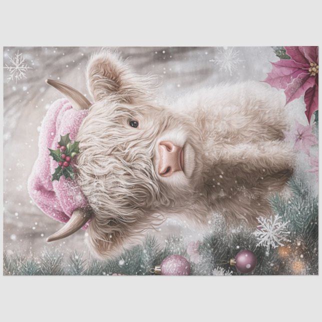Papel De Seda Roupa De Natal Vestida Da Menina (Frente )